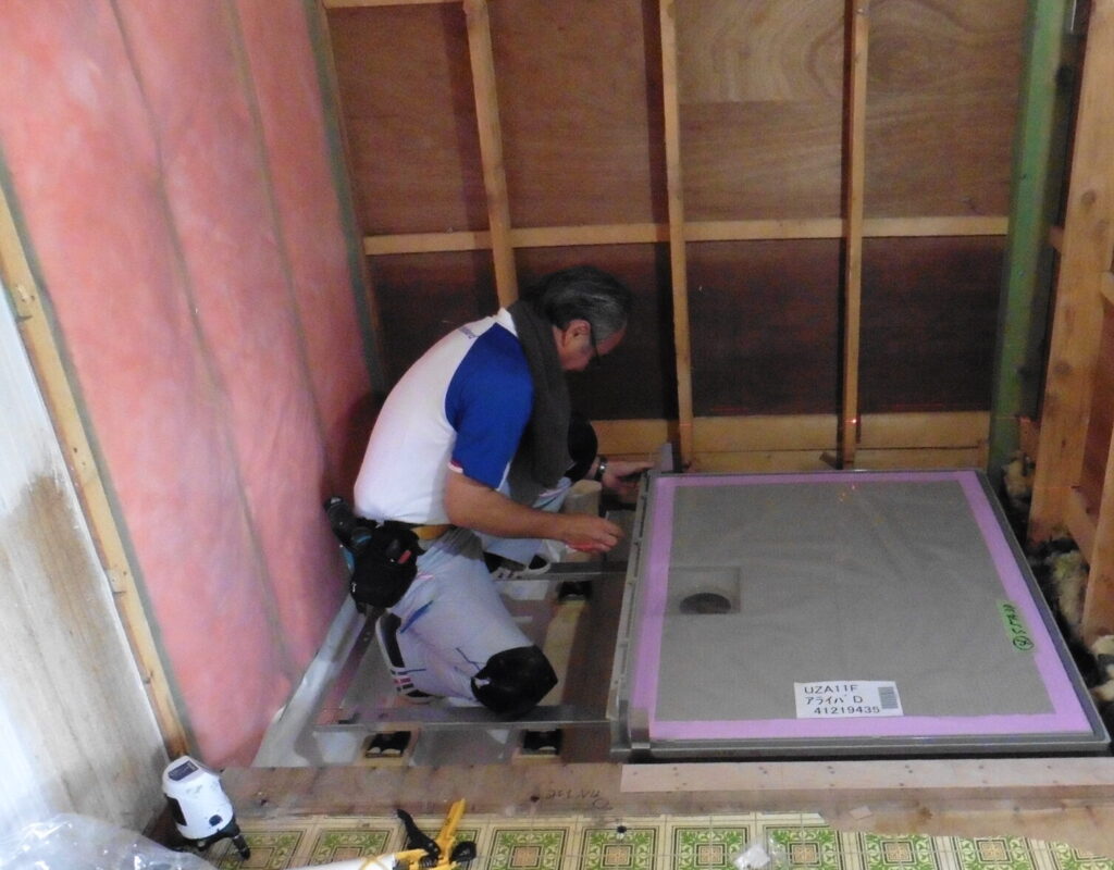 ユニットバスリフォーム施工中写真②-2