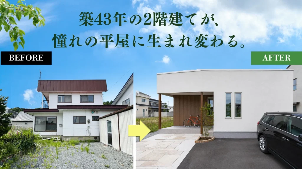 旭川市末広6-9　中古物件　平屋リノぺーション
